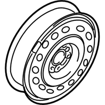 Ford 4R3Z-1007-LA Wheel, Steel