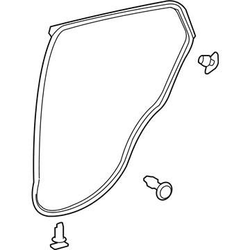 Toyota 67871-52160 Door Weatherstrip