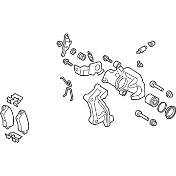 Kia 58210M7300 Rear Wheel Brake Assembly