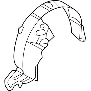 Hyundai 86812-0A000 Front Wheel Guard Assembly, Right