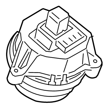 BMW 22-11-6-860-482 ENGINE MOUNT, RIGHT