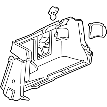 Honda 84601-SDR-A00ZA Garnish, R. Trunk Side *NH85L* (GRAY ELEVEN)