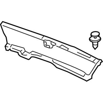 Honda 84640-SDA-A01ZA Lining Assy., RR. Panel *NH120L* (STAR BLACK)