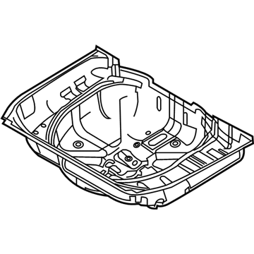 Ford 8A4Z-7447043-A Rear Floor Pan