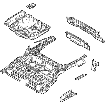 Ford 8F9Z-7411215-A Floor Pan Assembly