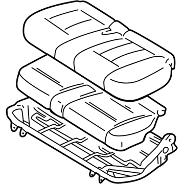 Toyota 71470-60540-B0 Seat Cushion