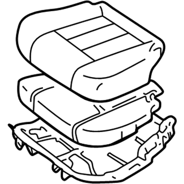 Toyota 71560-60350-B0 Seat Cushion