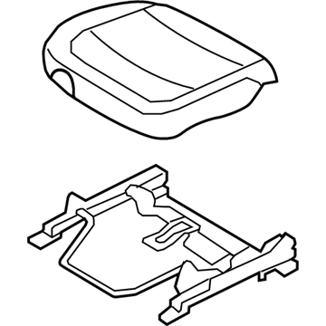 Hyundai 88202-3L261-A9Q Cushion Assembly-Front Seat, Passenger