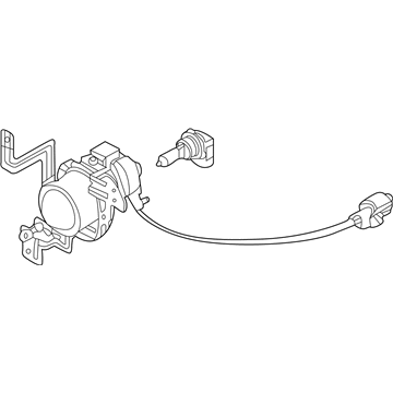 Kia 92202M7000 Front Fog Lamp Assembly
