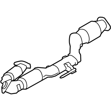 Nissan 20020-1AA2B Exhaust Tube Assembly, Front W/Catalyst