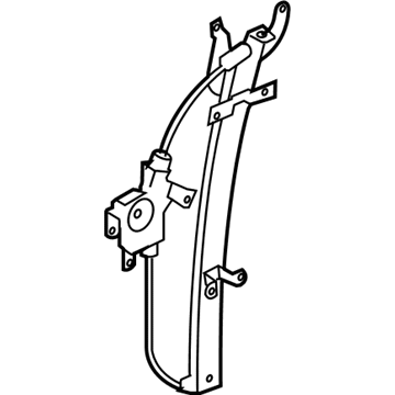 Infiniti 82721-JK000 Door Window Regulator Assembly, Left