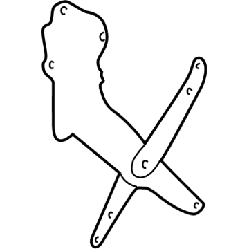 Mopar 55276116AD Rear Door Window Regulator