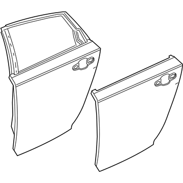 Honda 67550-TVA-325ZZ PANEL, L. RR. DOOR