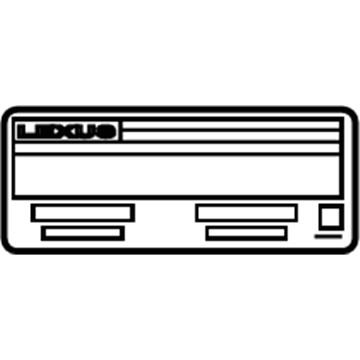 Lexus 11298-38120 Label, Emission Control Information