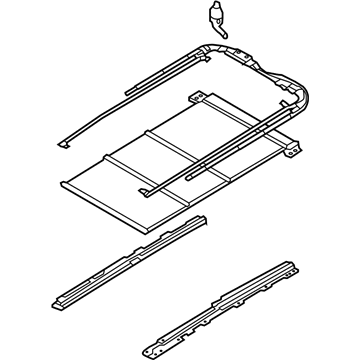 Hyundai 81646-B8000-OM Rail Assembly-PANORAMAROOF MECHANI