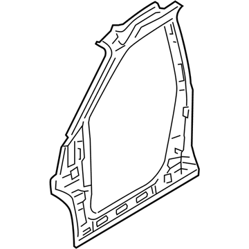 Kia 712104D010 Pillar Assembly-Front Inner L