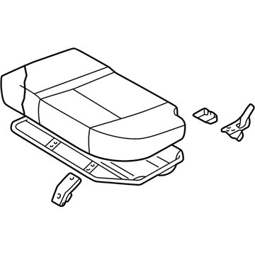 Infiniti 88350-1W301 Cushion Assy-Rear Seat, LH