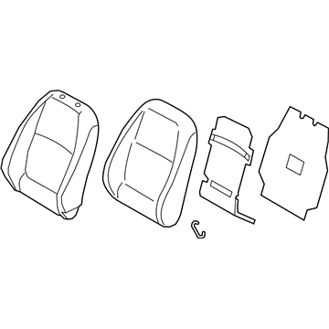 Hyundai 88400-J0010-PJR Back Assembly-FR Seat, RH