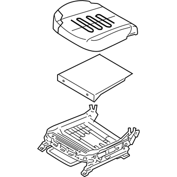 Hyundai 88100-2H000-HAD Cushion Assembly-Front Seat, Driver