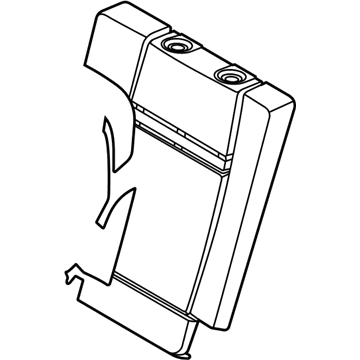 BMW 52-30-7-443-469 FOAM RUBBER PAD, BACKREST, R