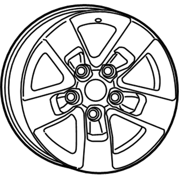 Mopar 5YJ14SZ0AA Alloy Alluminum Wheel