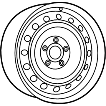 Mopar 5290568AA Steel Wheel