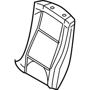 BMW 52-10-7-211-861 Left Backrest Upholstery