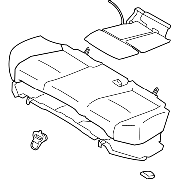 Infiniti 88300-4AM3B Cushion Assy-Rear Seat