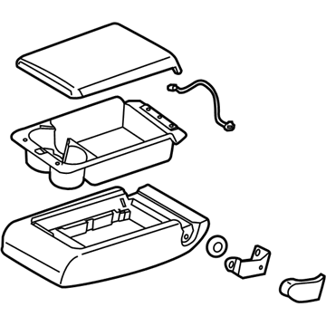 Infiniti 88700-1MS4A Rear Seat Armrest Assembly