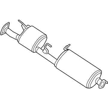 Infiniti 20100-6JA0A Exhaust Main Muffler Assembly