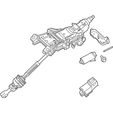 Ford F2GZ-3C529-S Column Assembly - Steering