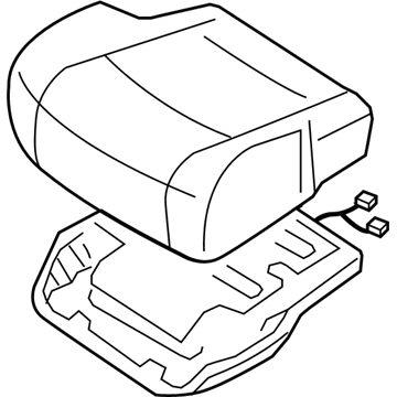 Nissan 87300-ZM01D Cushion Assy-Front Seat