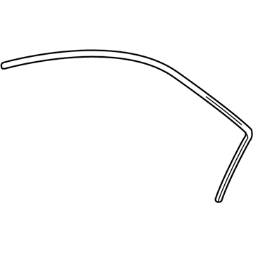 Hyundai 82160-2C000 Weatherstrip Assembly-Front Door Opening, RH