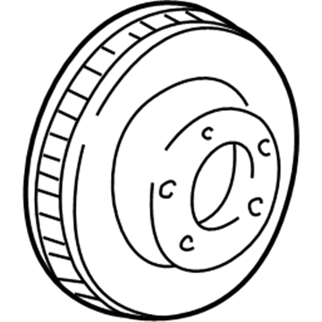 GM 12547509 Front Brake Rotor