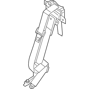 Nissan 88854-EZ28A Rear Seat Center Tongue Belt Assembly