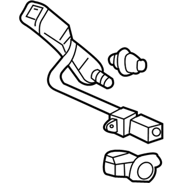 Honda 04816-S9V-L01ZB Buckle Set, L. FR. Seat Belt *NH361L* (CF GRAY)
