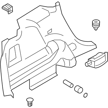 Ford BA1Z-7831013-AB Quarter Trim Panel