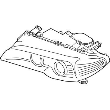 BMW 63-12-6-935-724 Cabrio Coupe Bi-Xenon Headlight Right