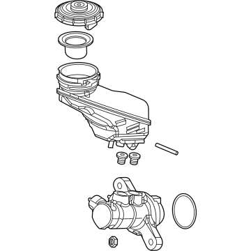 Honda 46101-THR-A11 Set, M/C+Reservoir