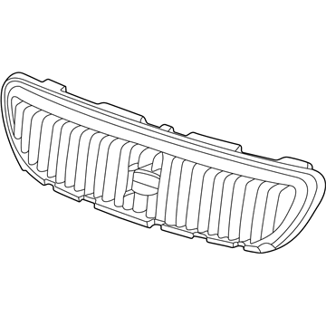 Acura 71120-S3V-A10ZA Mesh, Front Bumper Face (Bumper Dark Gray)