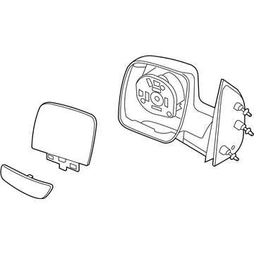 Ford 3C2Z-17683-FAA Mirror Assembly