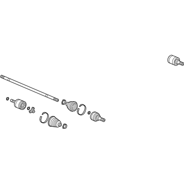 Honda 44306-T5R-000 Driveshaft Assembly, Driver Side