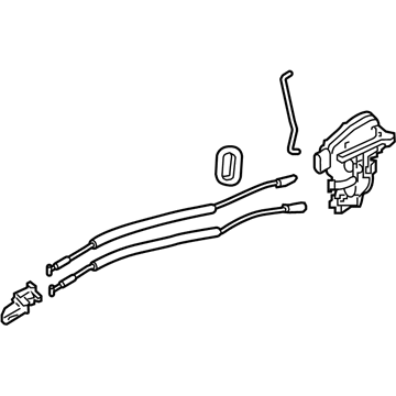 Kia 81410G5000 Rear Door Latch Assembly, Left