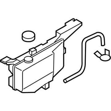 Infiniti 21710-1BA0A Radiator Reservoir Tank Assembly