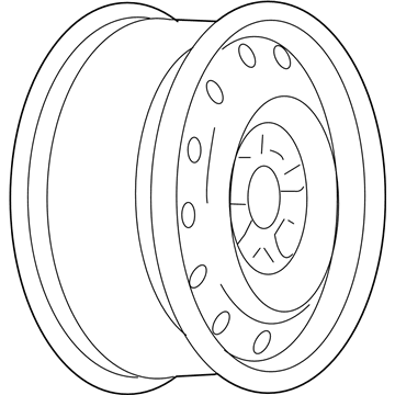 GM 9595657 Wheel, Steel