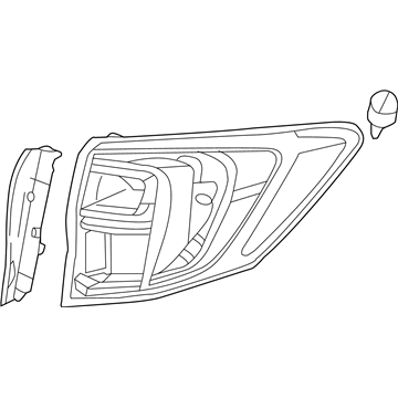 Acura 33500-TX4-A51 Taillight Assembly, Passenger Side