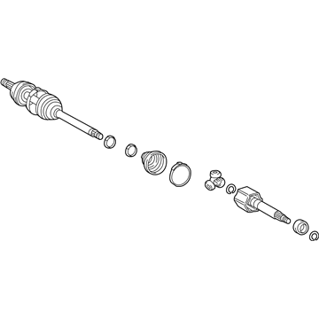 Lexus 43410-0E160 Shaft Assembly, Front Drive