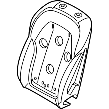 BMW 52-10-6-994-381 Foam Section, Backrest, A/C, Left