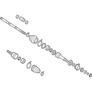 Nissan 39100-9UE5D Shaft Assembly-FRT Drive RH