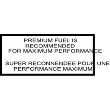 Nissan 14806-9Z800 Label-UNLEADED Fuel Only